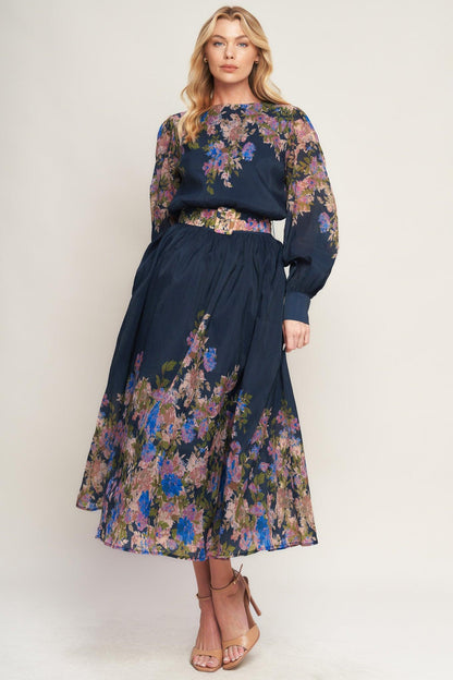 Charming Tapestry Woven Midi Dress