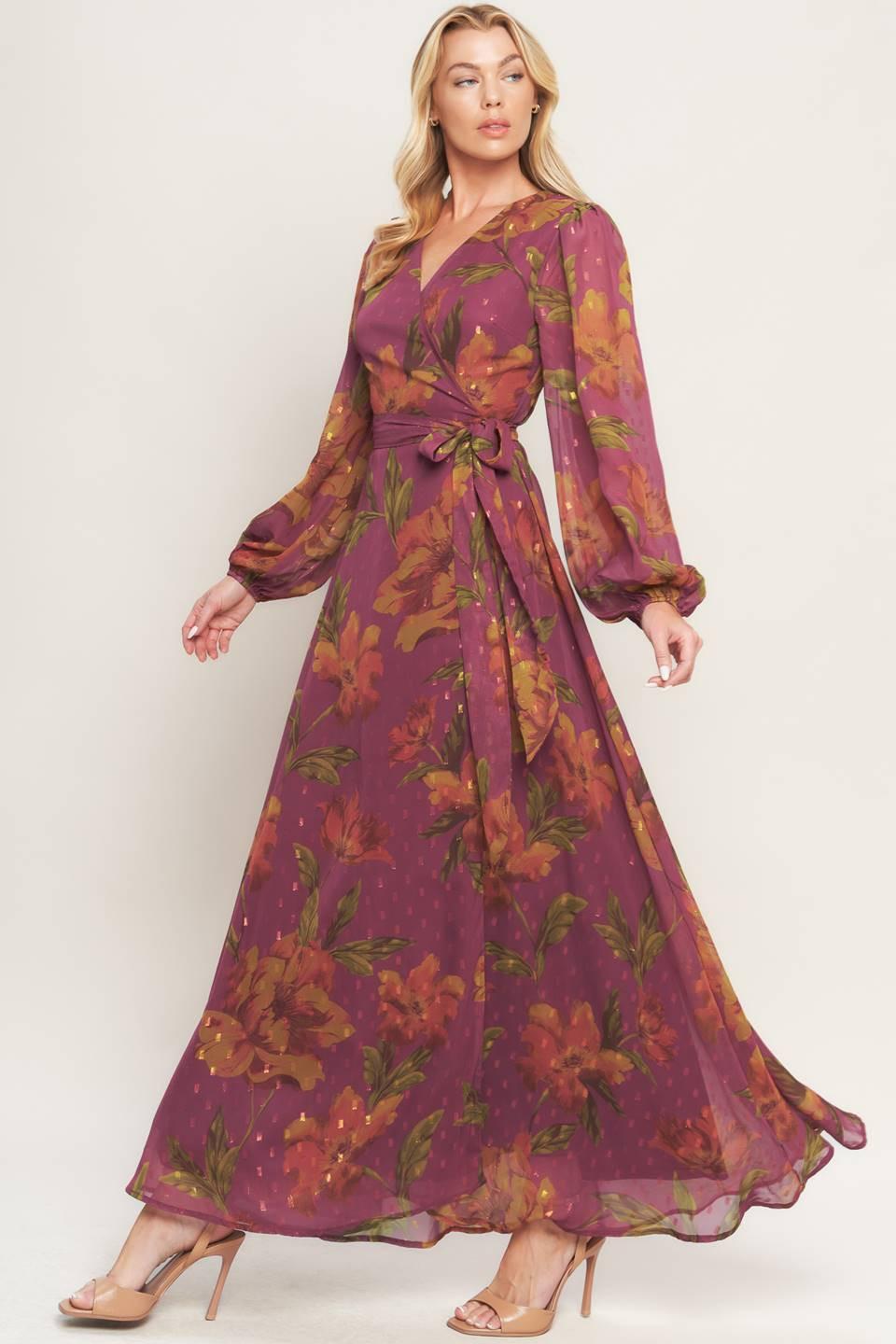 Ember Garden Woven Maxi Dress
