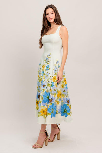 Dreaming of the Coast Woven Midi Dress