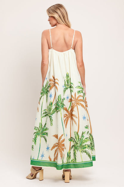 Caribbean Breeze Woven Maxi Dress