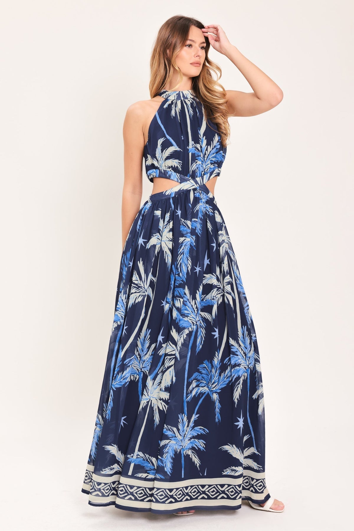 Coastal Stargazer Woven Maxi Dress