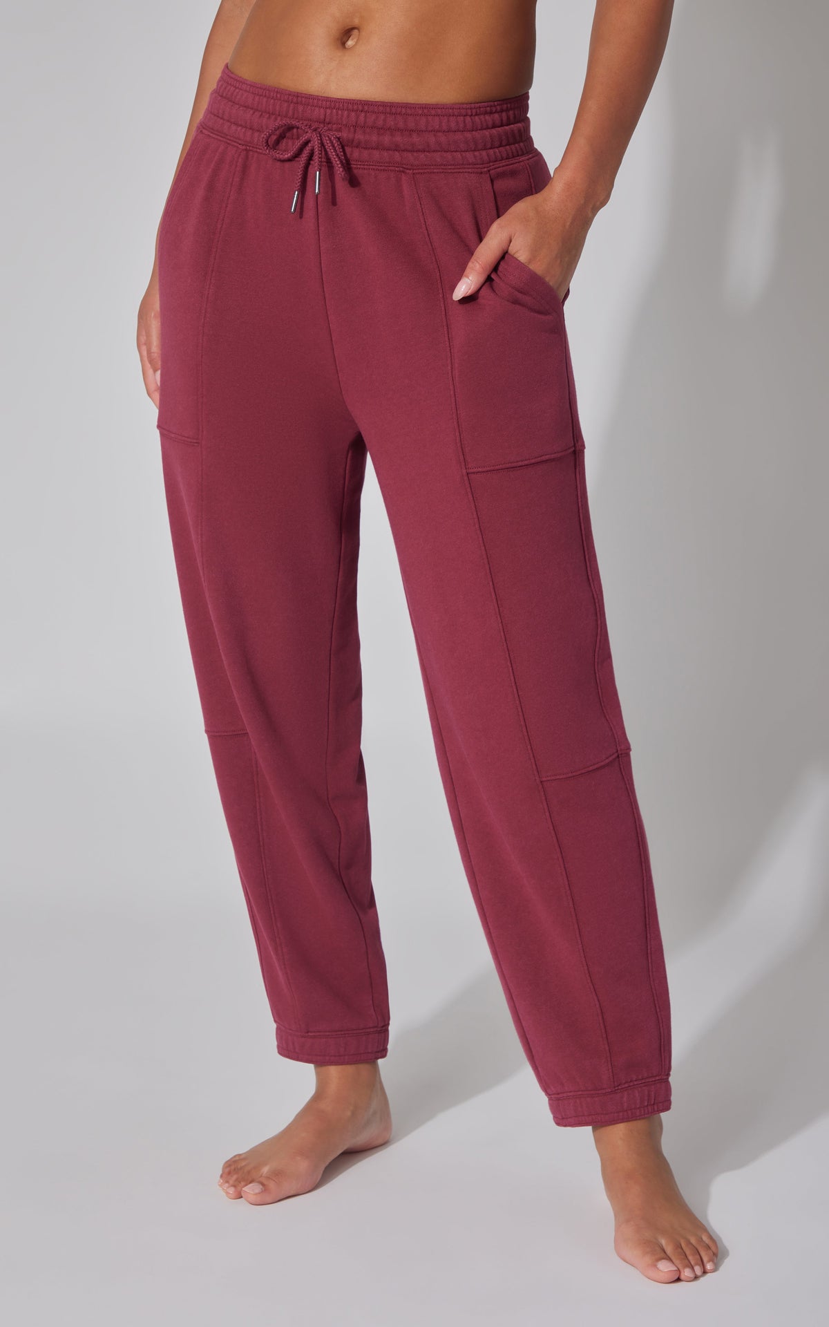 90 Degree by Reflex Washed Loop Terry Barrel Jogger
