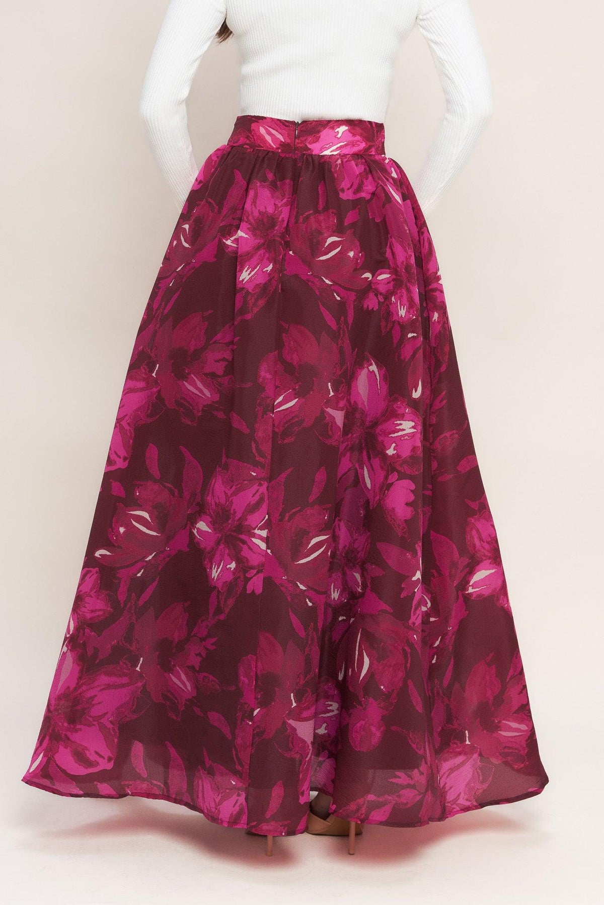 Bouquet No.9 Woven Maxi Full Skirt