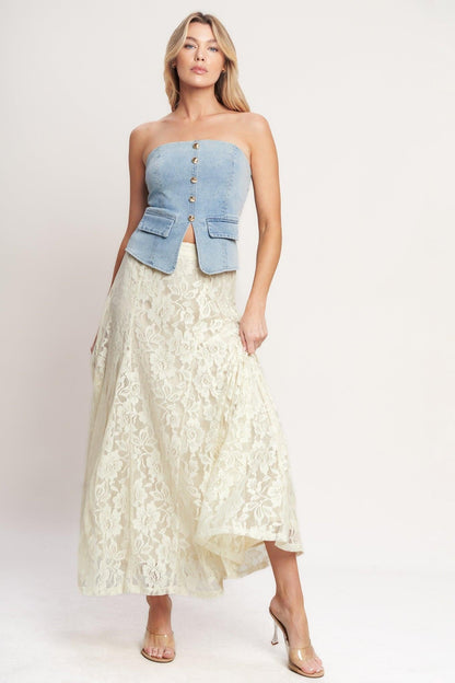 Ballet Muse Woven Lace Skirt