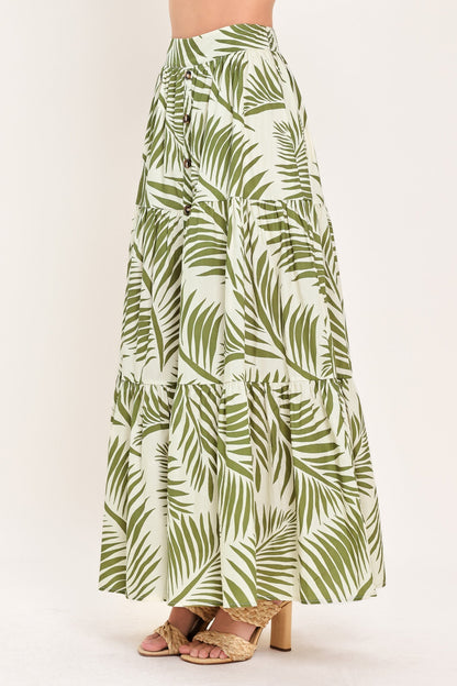 Coastal Canopy Woven Maxi Skirt