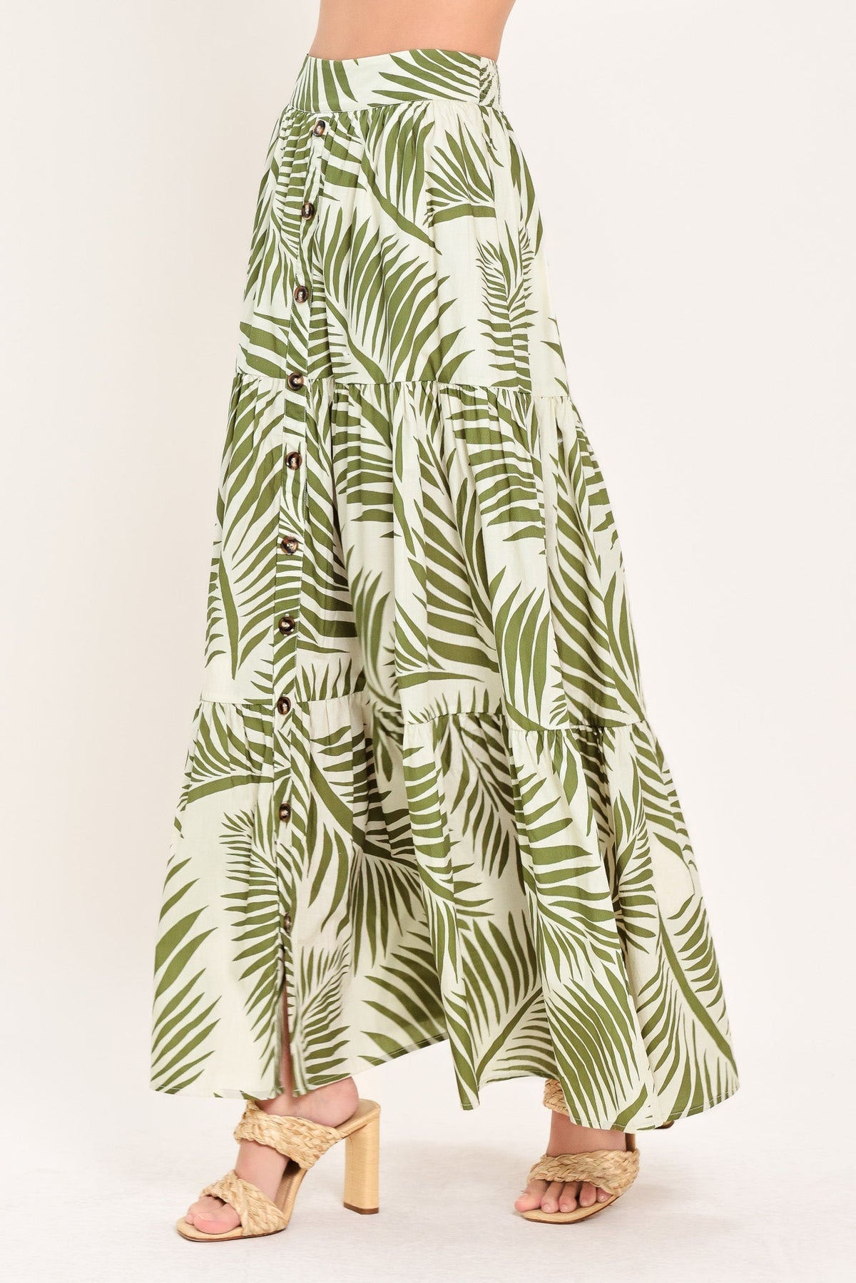 Coastal Canopy Woven Maxi Skirt
