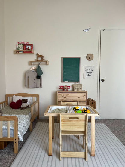 Cordia Wooden Kids Activity Table & Chair Set – Montessori-Inspired Desk for Play & Learning