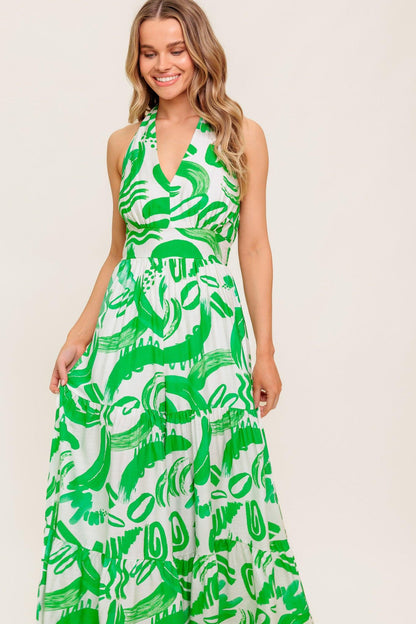 Garden Whisper Green Woven Jumpsuit