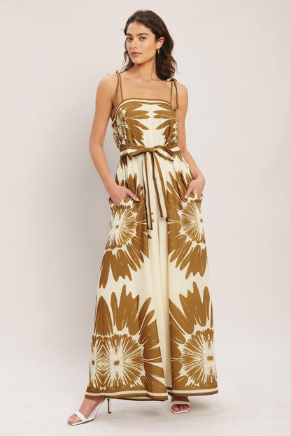 Desert Sunburst Woven Jumpsuit