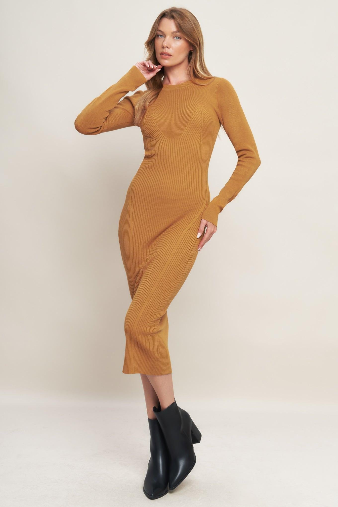 Be With You Sweater Midi Dress