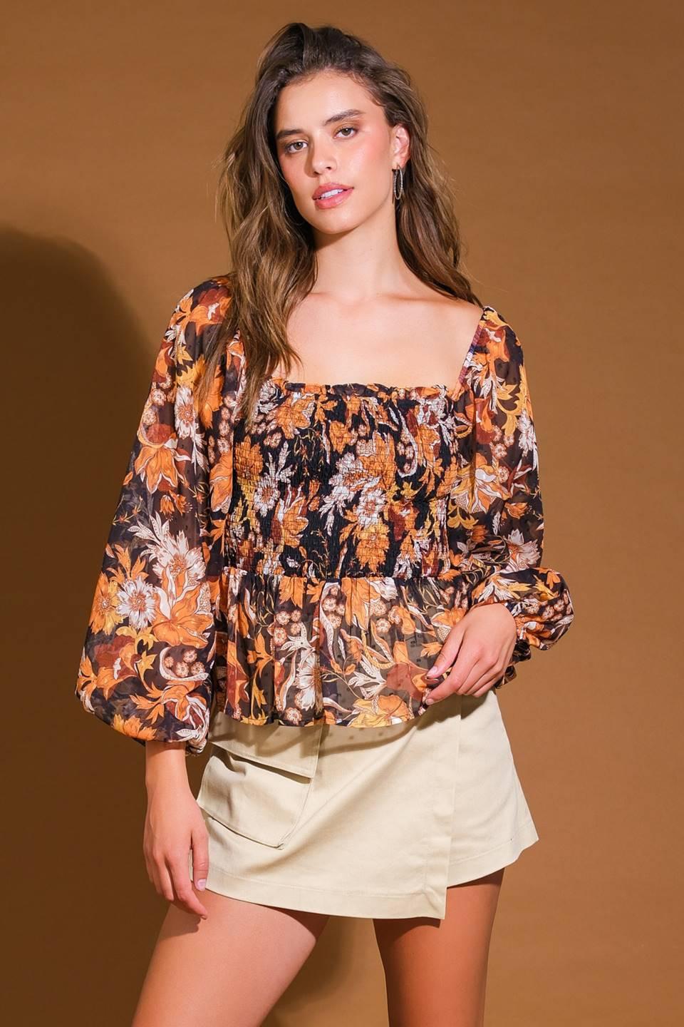 Beaming Perfection Woven Top
