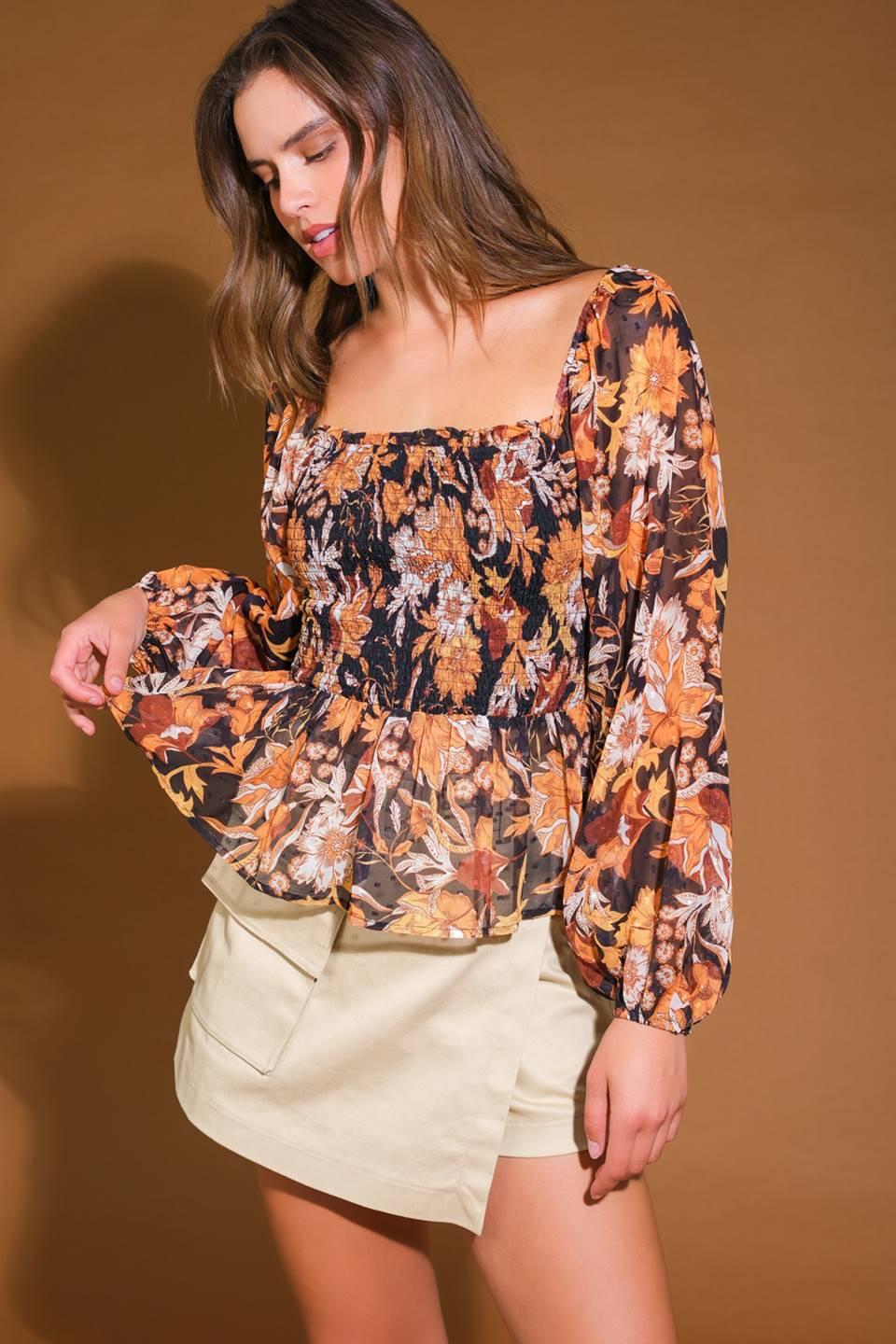 Beaming Perfection Woven Top