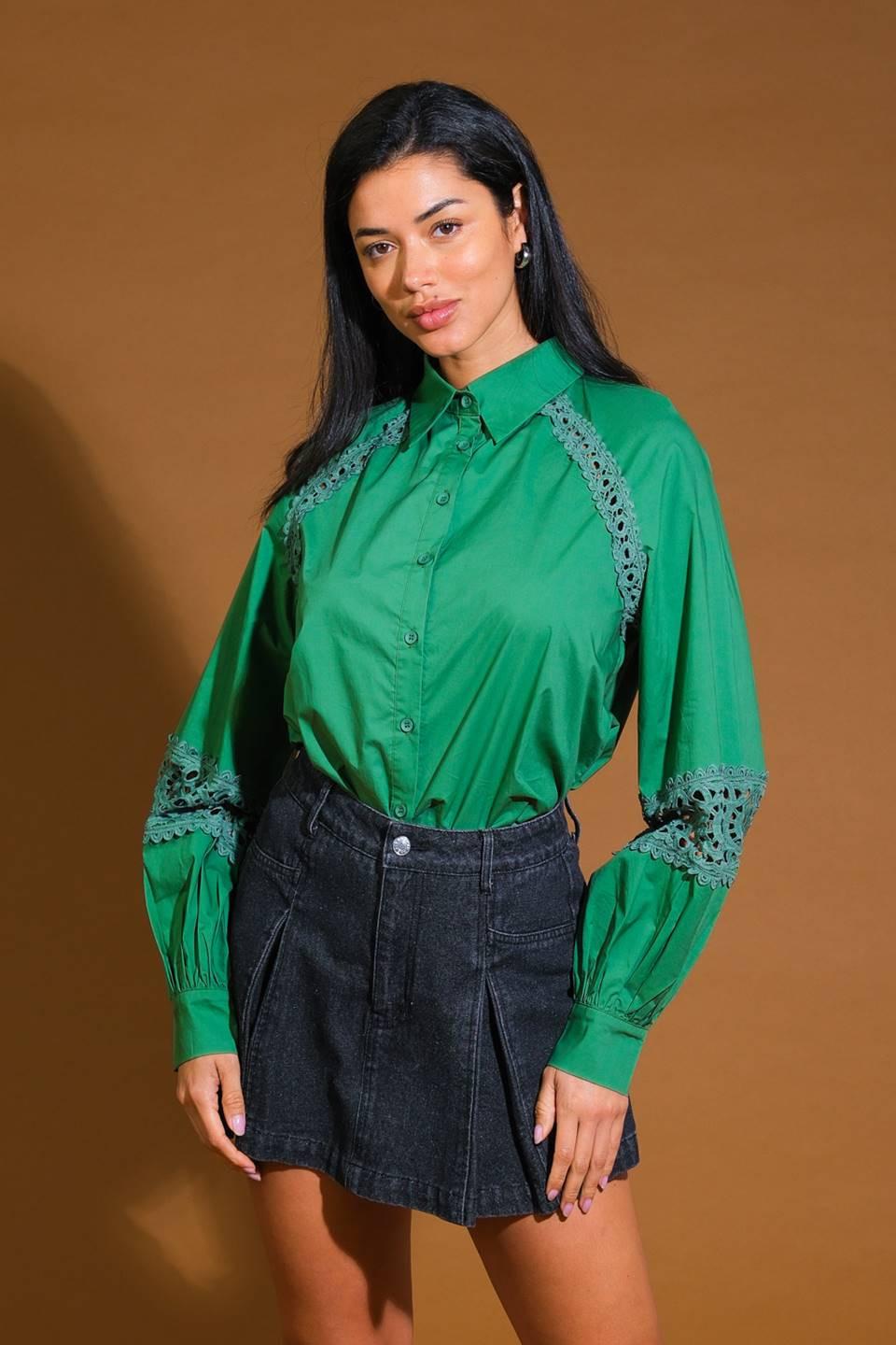 Check Yourself Woven Top