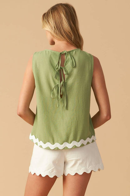 Drifting Currents Woven Top