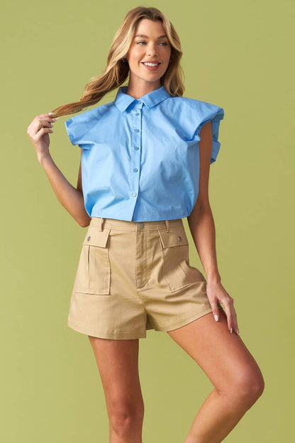 Creating Memories Woven Crop Top