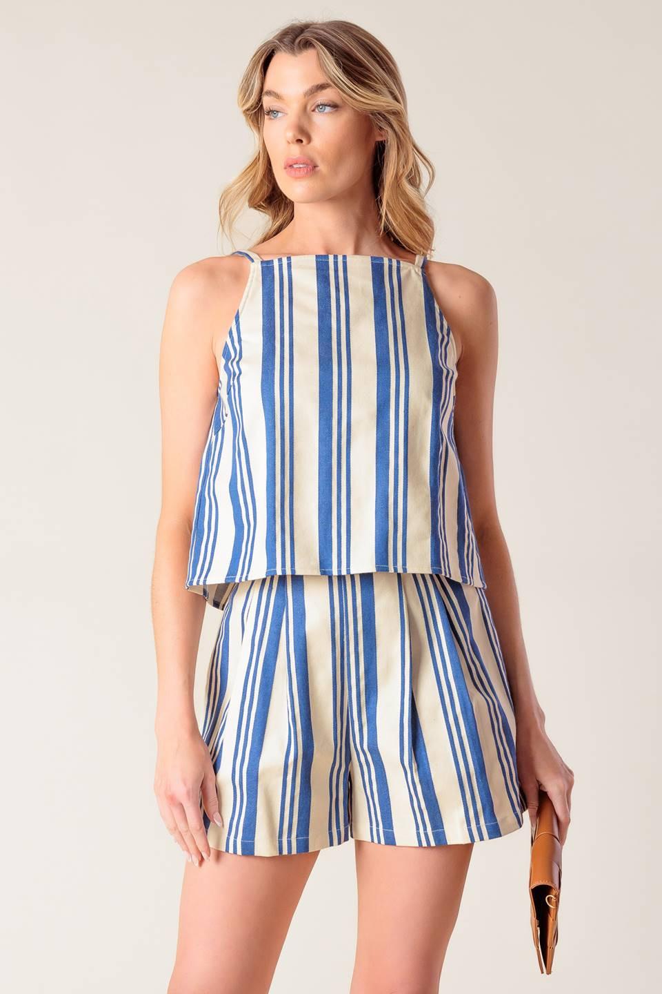 Around the World Woven Top and Short Set