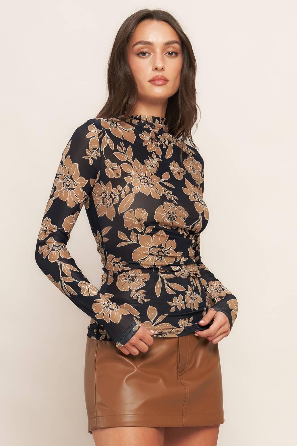 City Night Out Power Mesh Top