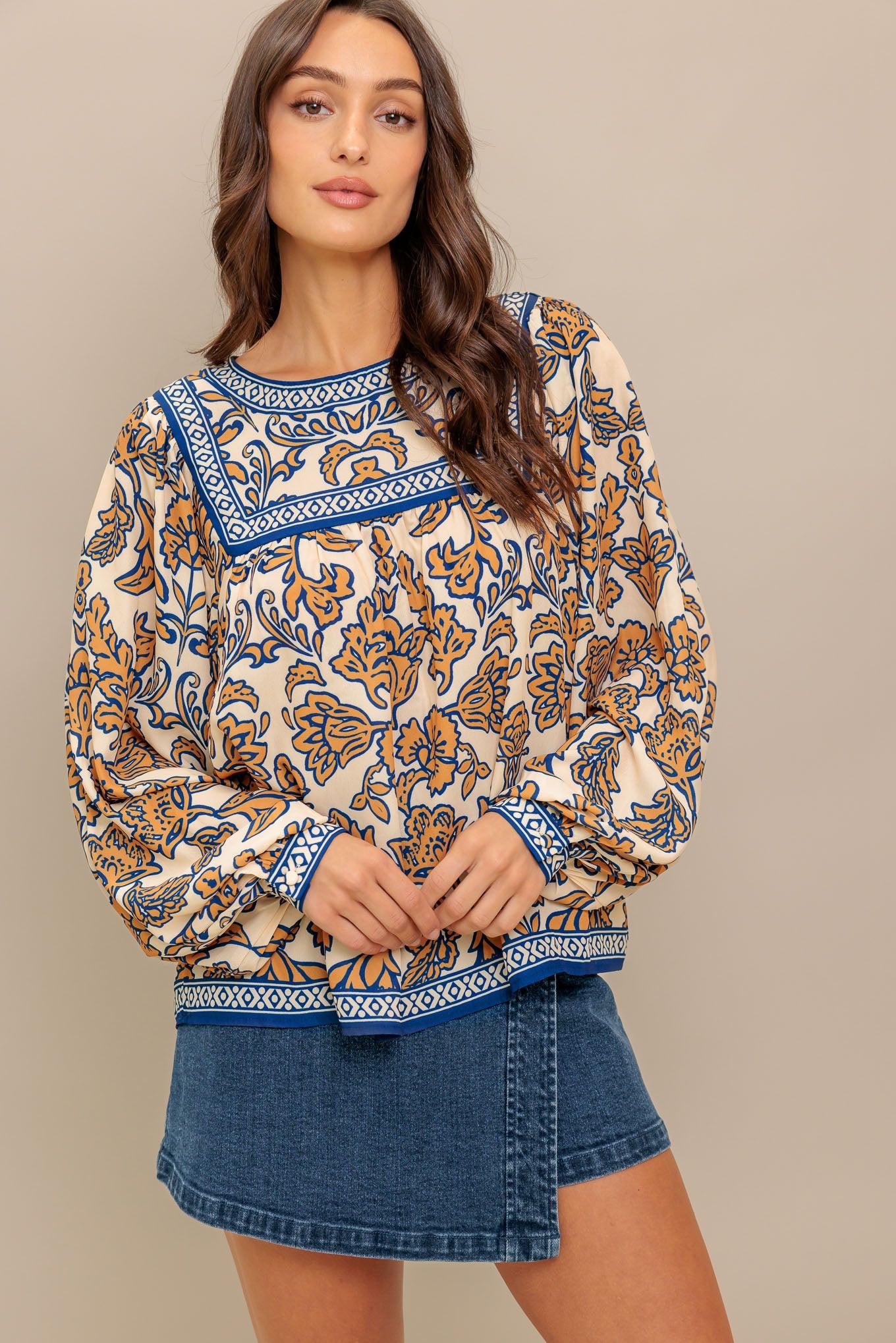 Boheme Meadow Woven Top