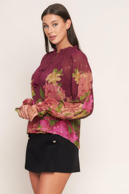 Flora Romantica Woven Top