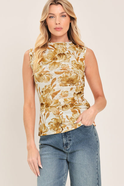 Desert Rose Power Mesh Top
