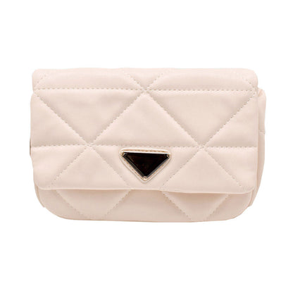 Faux Leather Rectangle Clutch Crossbody Bag