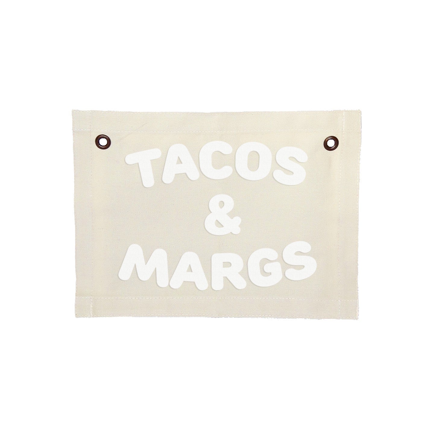 Frankie Jean Tacos & Margs Small Canvas Flag