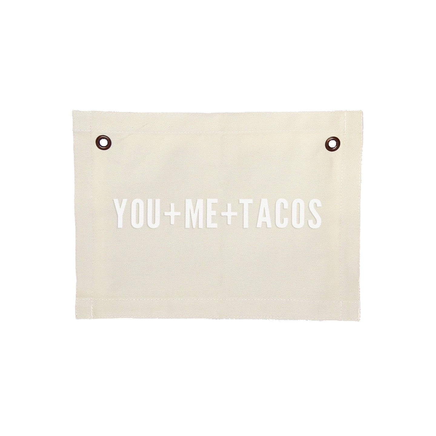Frankie Jean You+Me+Tacos Small Canvas Flag