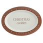 Gingerbread Oval Christmas Cookie Tray