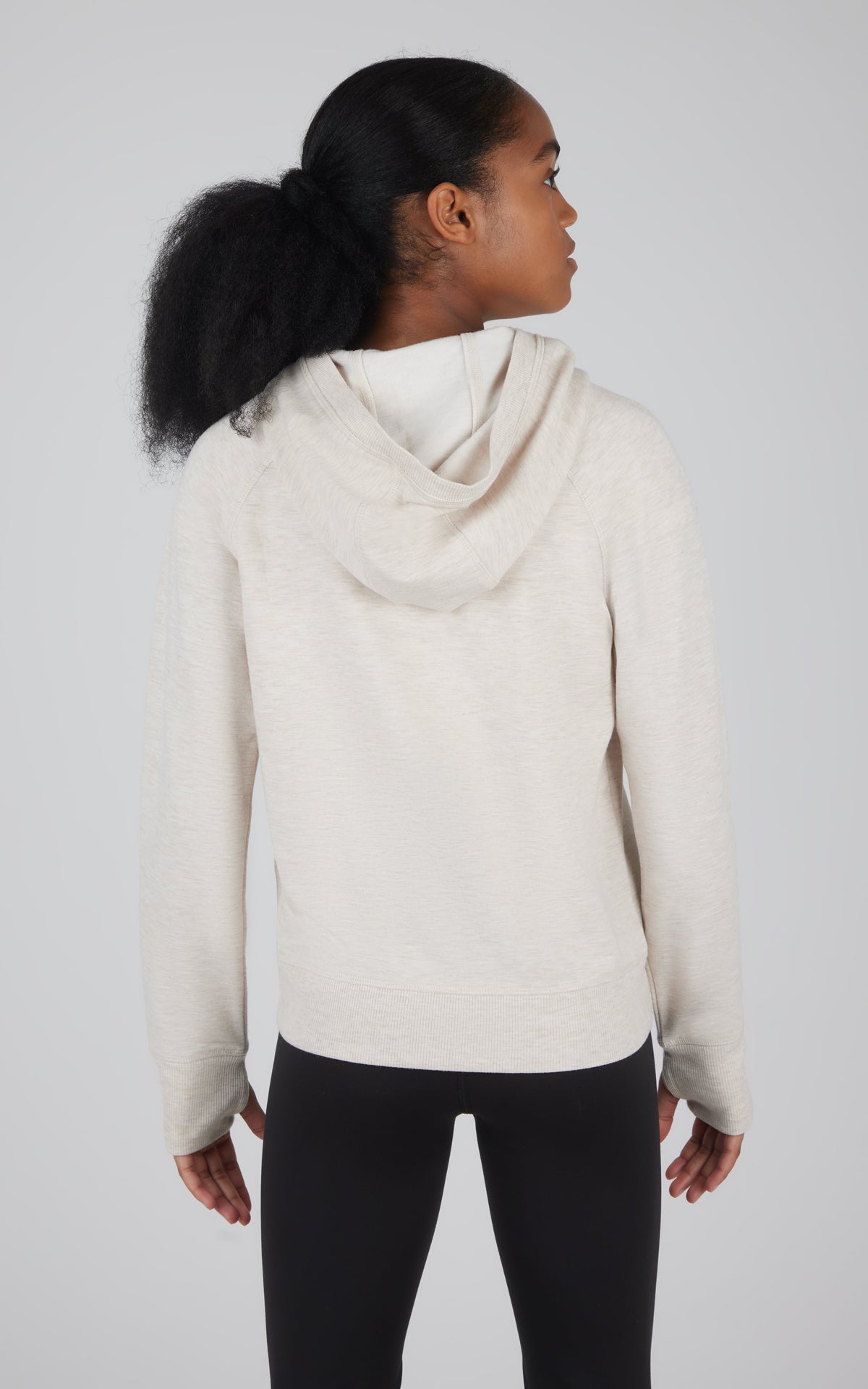 90 Degree by Reflex Girls Brushed Full Zip Hooded Jacket