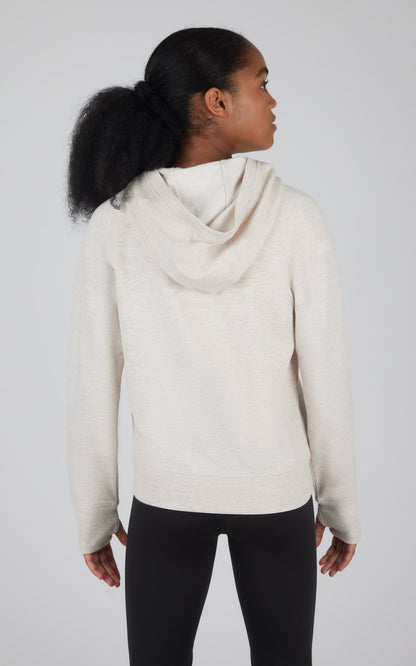 90 Degree by Reflex Girls Brushed Full Zip Hooded Jacket