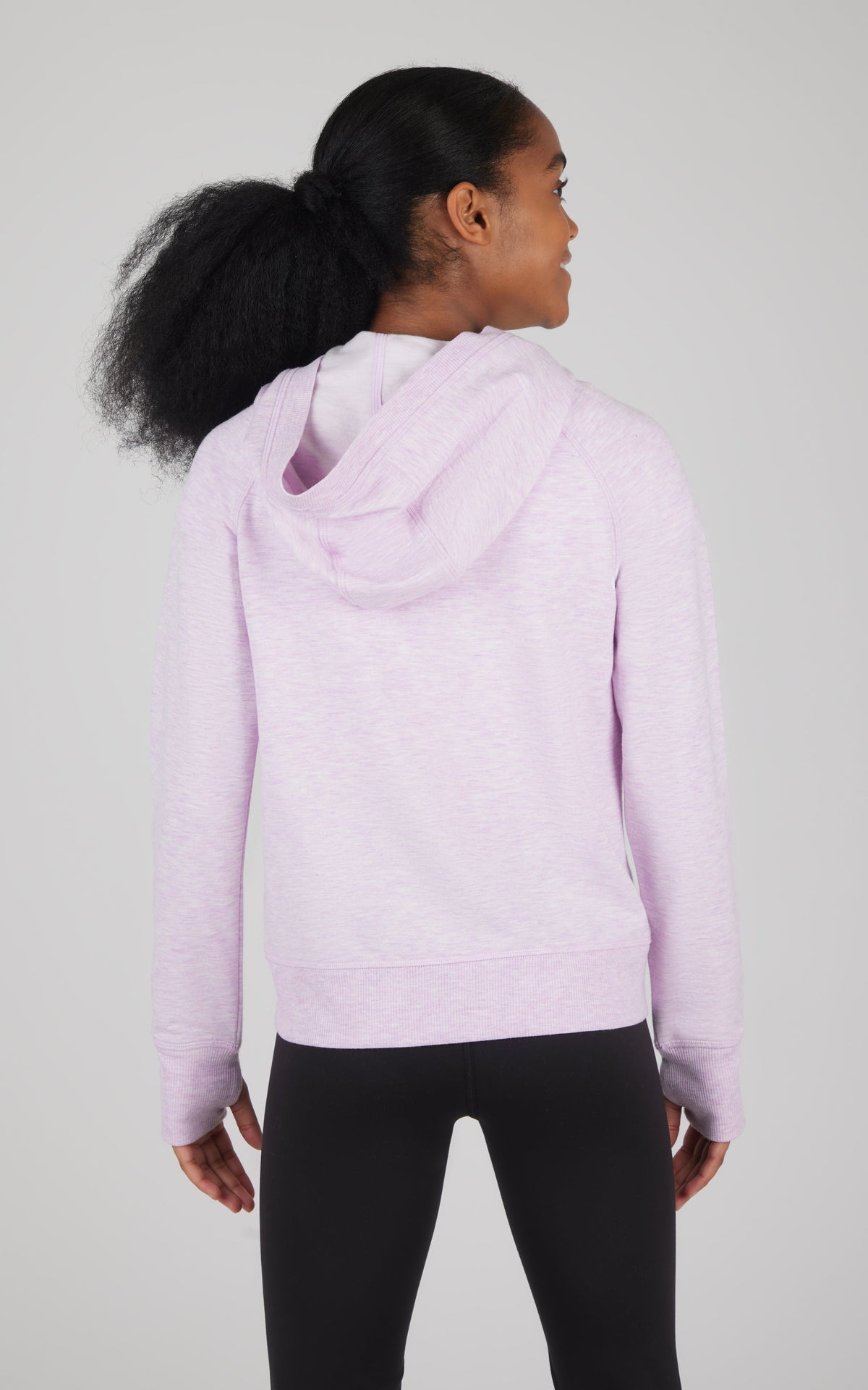 90 Degree by Reflex Girls Brushed Full Zip Hooded Jacket