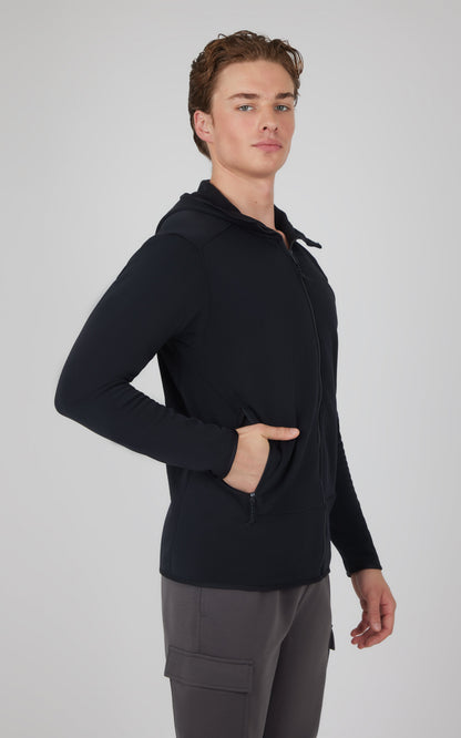 90 Degree by Reflex Men's Softlite Fleece Inside Hoodie Jacket