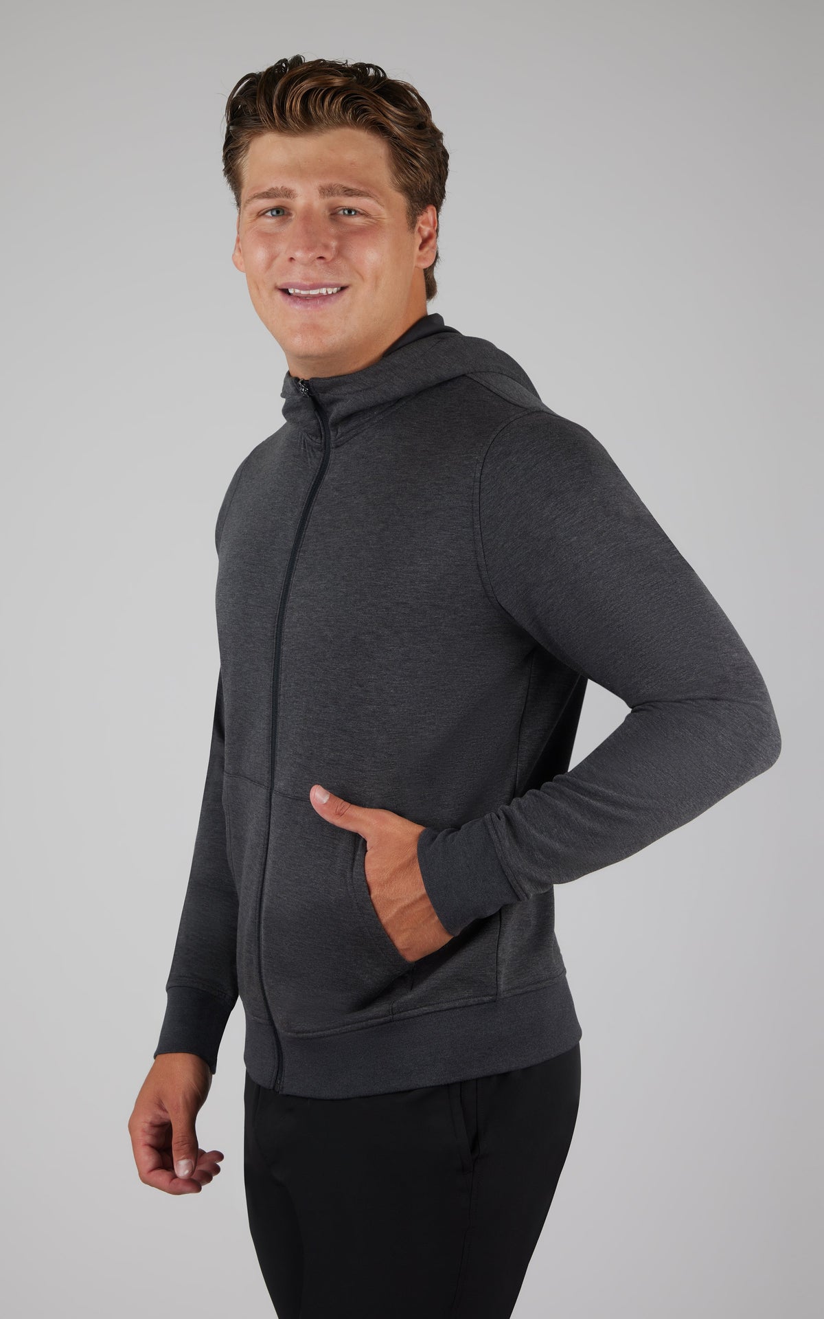 90 Degree by Reflex Men's Softlite Full Zip Hoodie