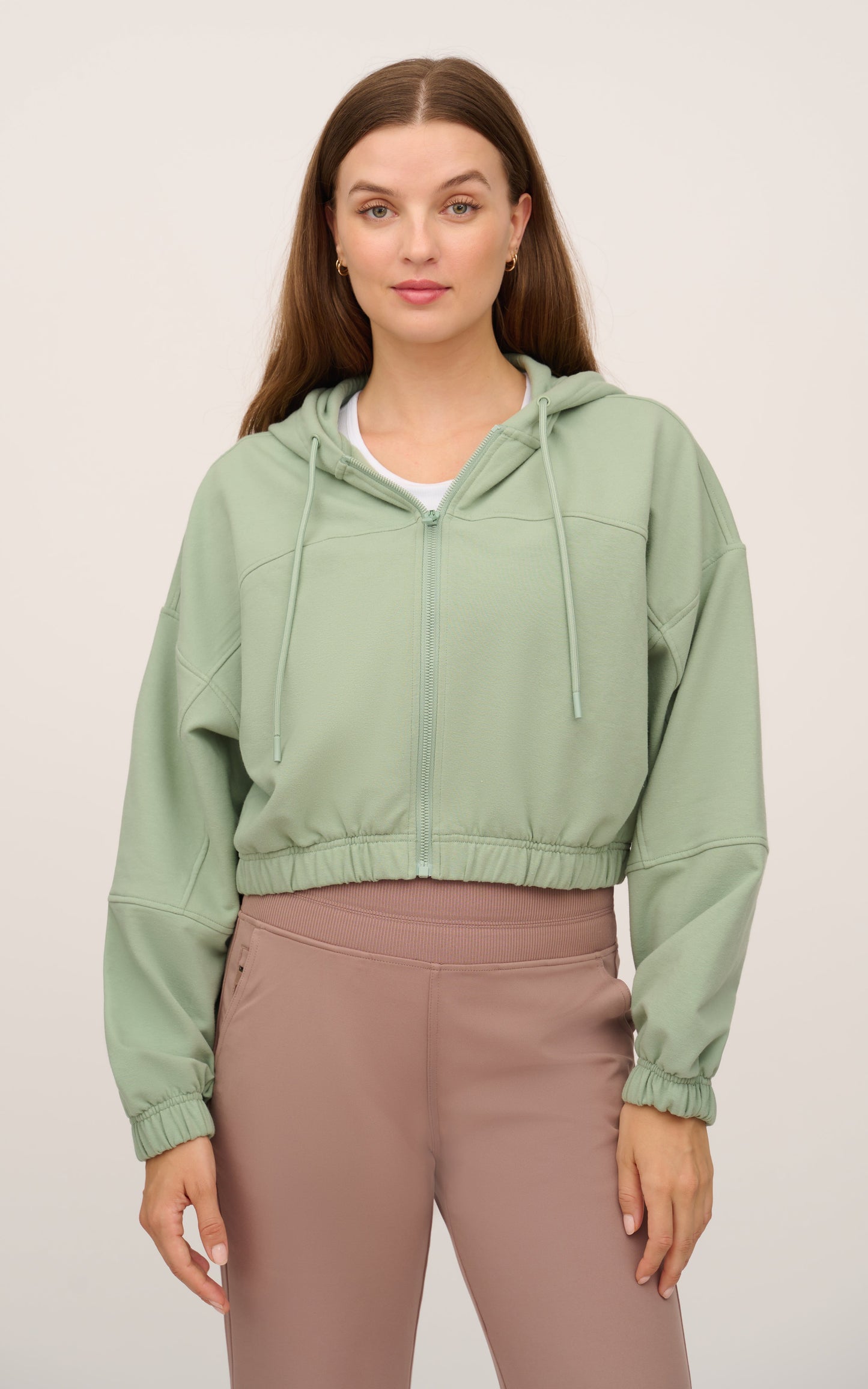90 Degree by Reflex Cloud Plush Zip Front Hoodie