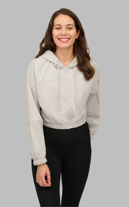 90 Degree by Reflex Cloud Plush Zip Front Hoodie