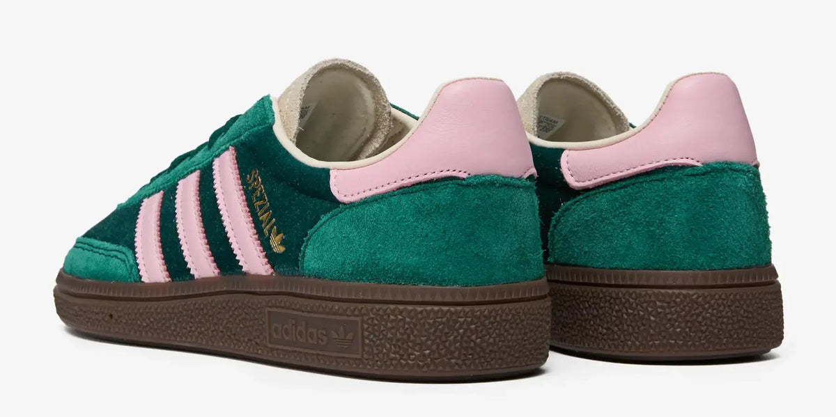 adidas Women's Handball Spezial 'Green Pink Velvet' Sneakers