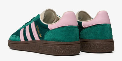 adidas Women's Handball Spezial 'Green Pink Velvet' Sneakers