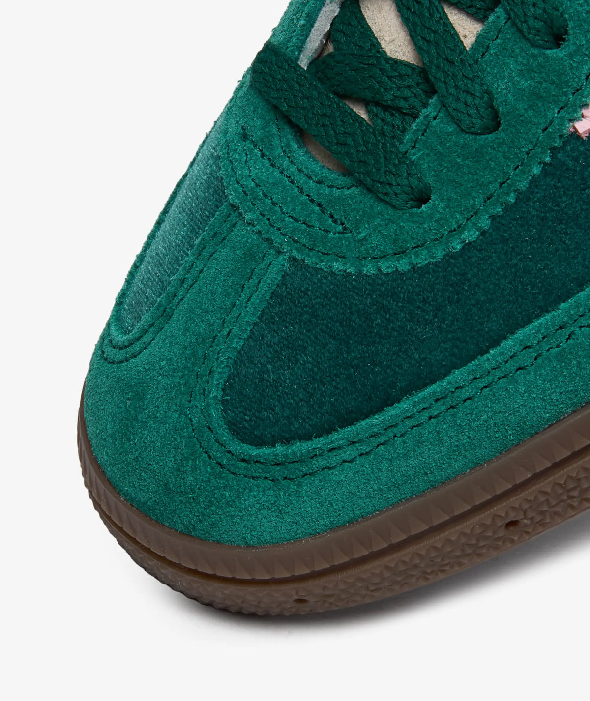 adidas Women's Handball Spezial 'Green Pink Velvet' Sneakers