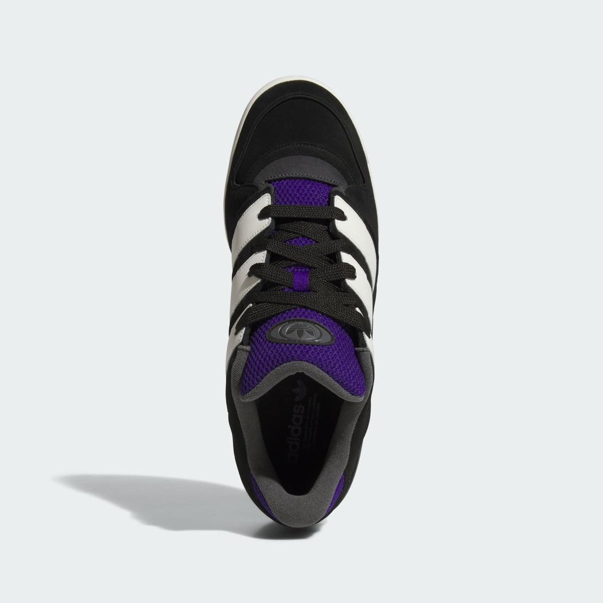 adidas Men's Forum2000 'Black White Collegiate Purple Gum' Sneakers