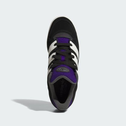 adidas Men's Forum2000 'Black White Collegiate Purple Gum' Sneakers