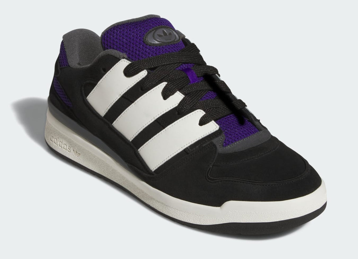 adidas Men's Forum2000 'Black White Collegiate Purple Gum' Sneakers