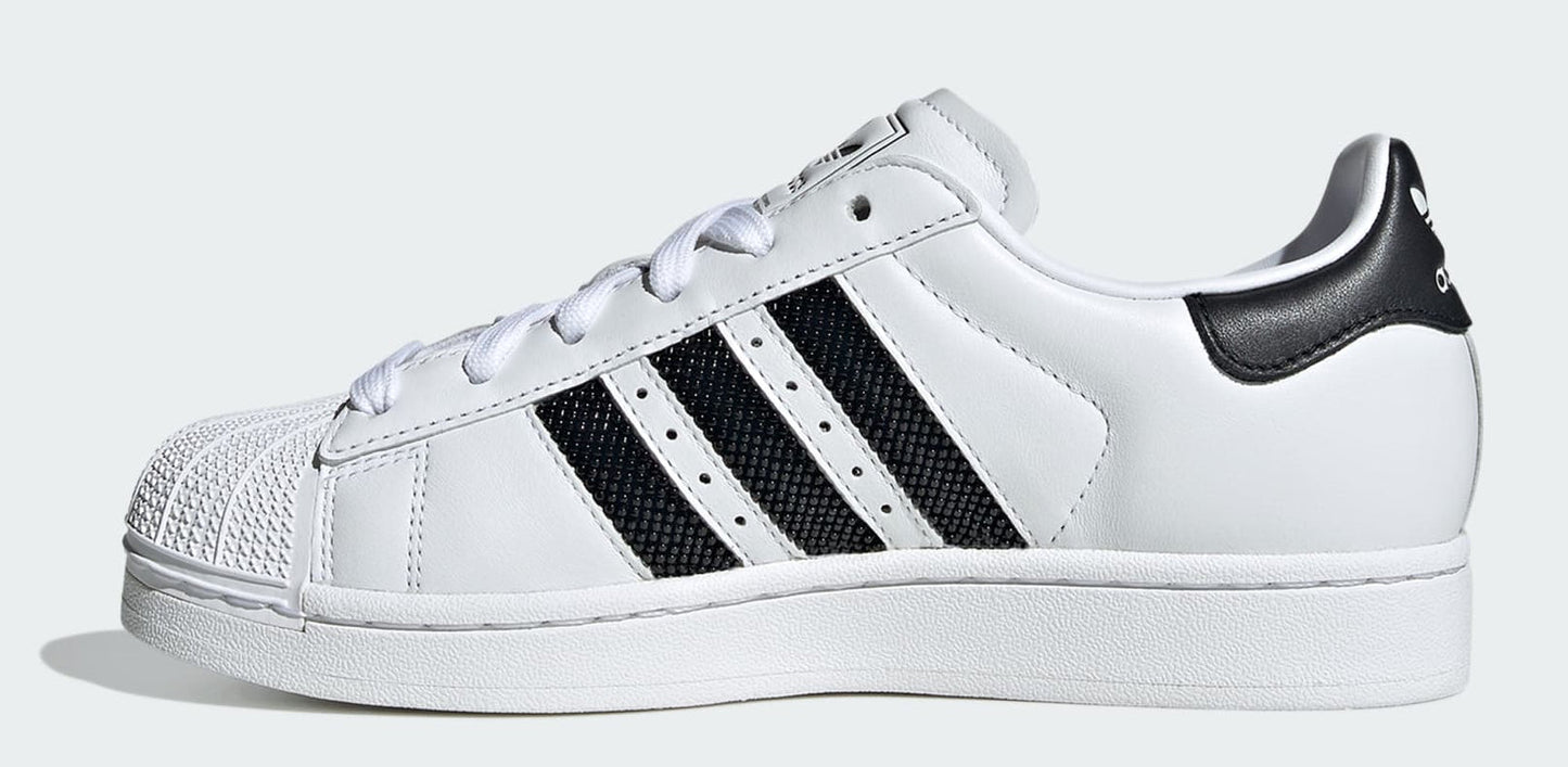 adidas Women's Superstar Ii 'White Black Beaded Stripes'