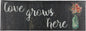 20"x55" Oversized Cushioned Anti-Fatigue Kitchen Runner Mat (Love Grows Here)
