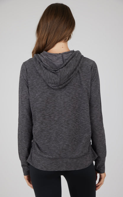 90 Degree by Reflex Maternity Heathered Lux Full Zip Jacket