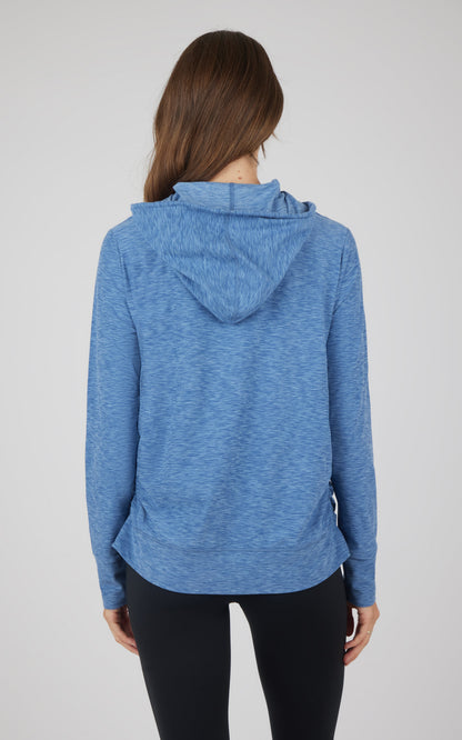90 Degree by Reflex Maternity Heathered Lux Full Zip Jacket
