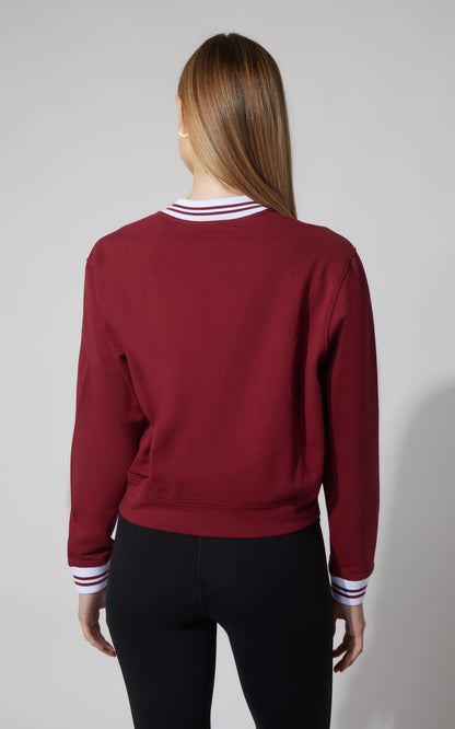 90 Degree by Reflex Cloud Plush Bomber Jacket