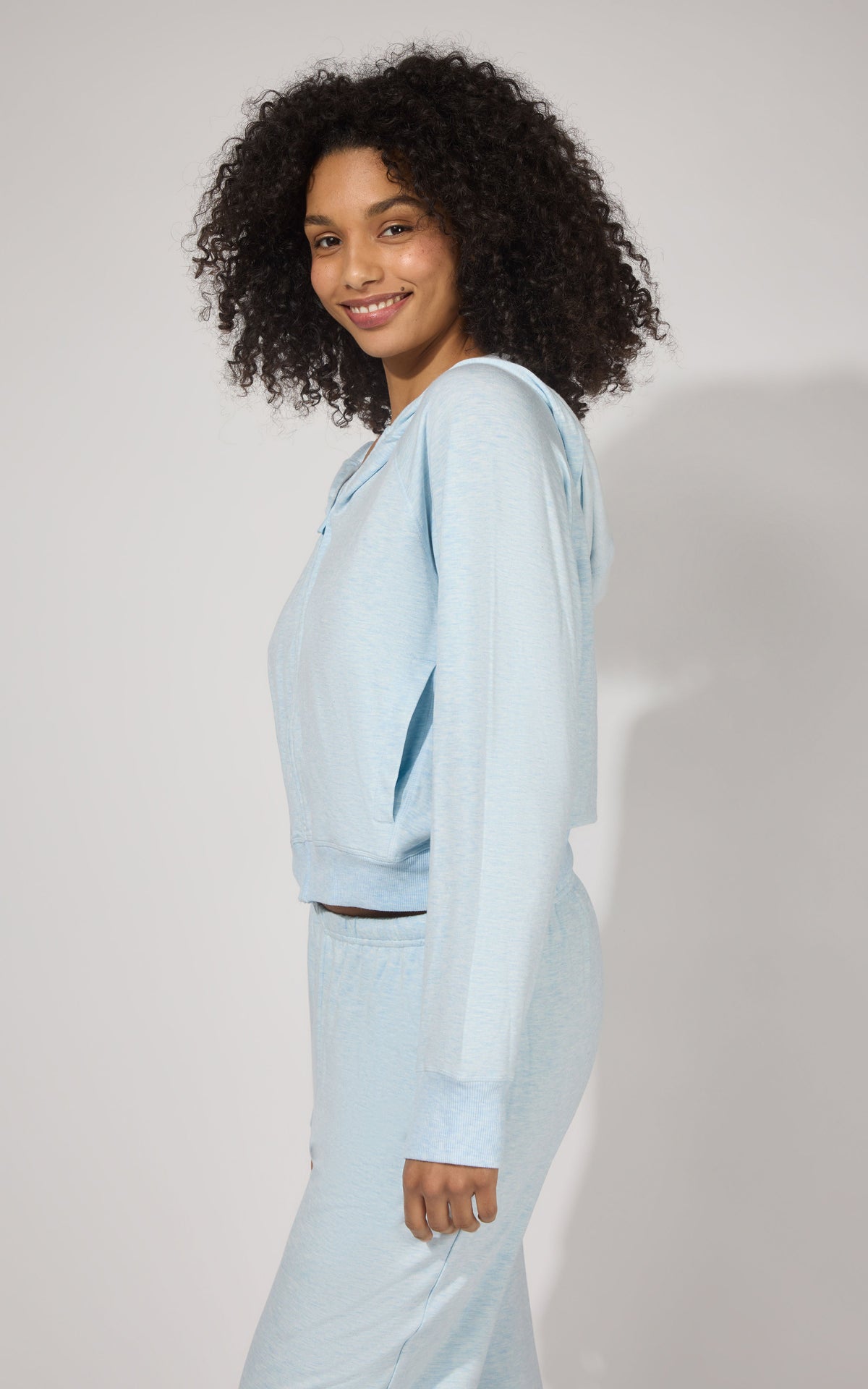 90 Degree by Reflex Modal Terry Full Zip Hoodie