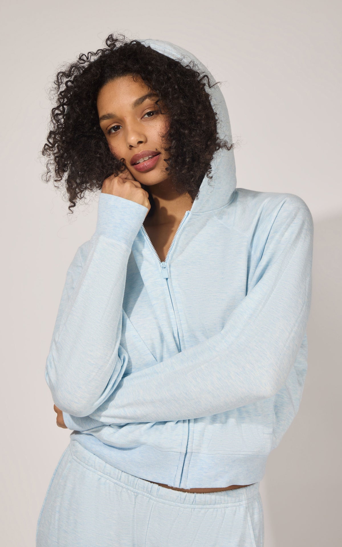 90 Degree by Reflex Modal Terry Full Zip Hoodie