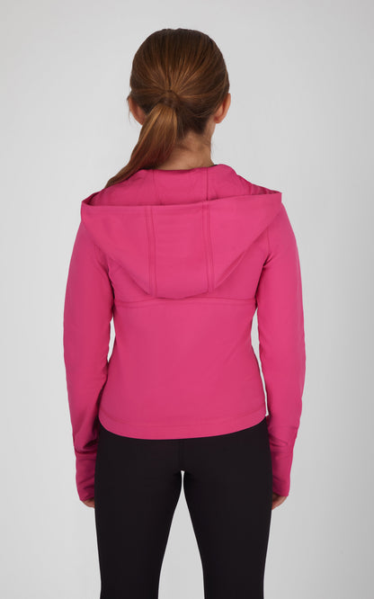 90 Degree by Reflex Girls Lux Full Zip Hooded Jacket