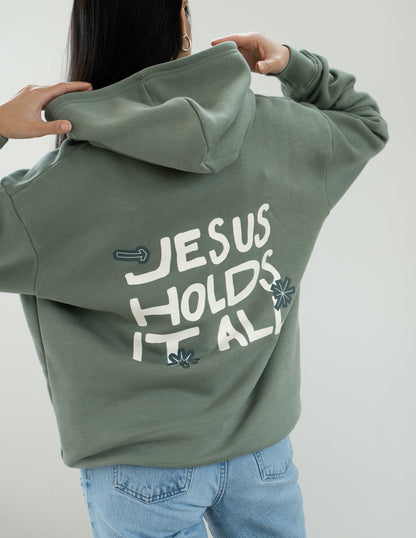Elevated Faith Jesus Holds It All Unisex Hoodie